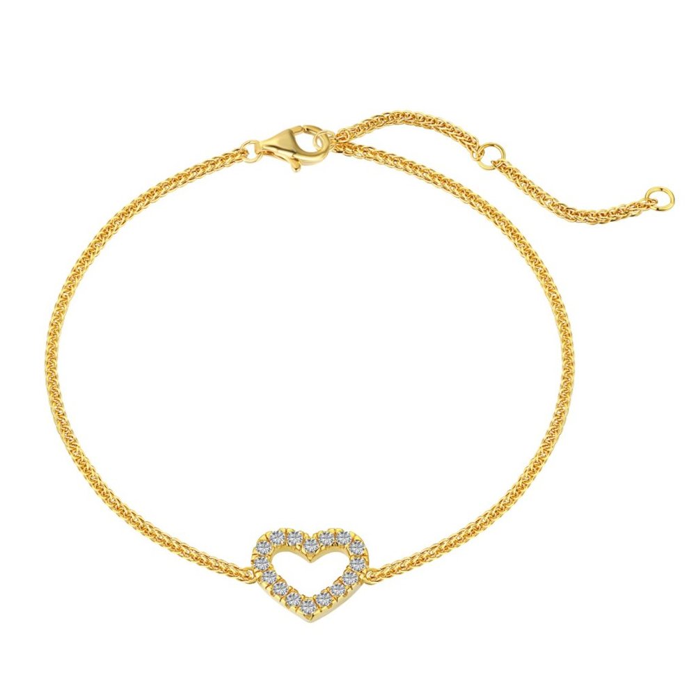 Dazzling Heart Bracelet